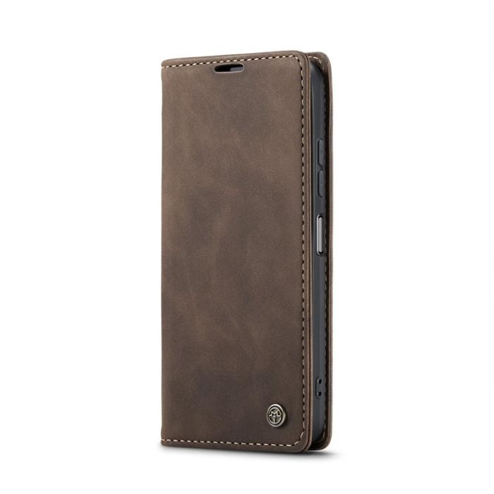 Caseme - CASEME 013 Konstläder Plånboksfodral till Samsung Galaxy A06 4G i kaffe färg