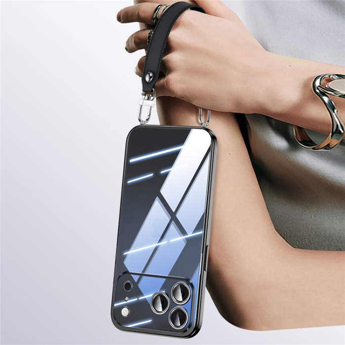 SULADA - SULADA iPhone 17 Pro Mobilskal Ultra Clear Electroplating - Svart