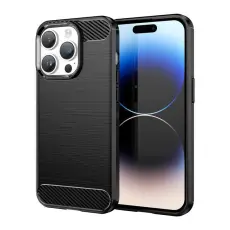 OEM - Mobilskal till iPhone 15 Pro Max Carbon Flexible - Svart