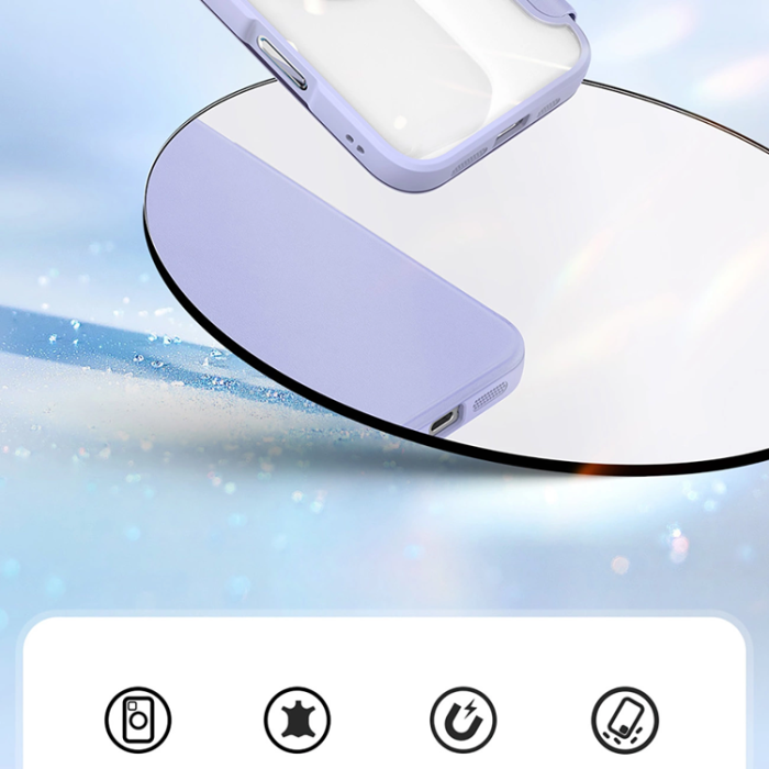 Dux Ducis - Dux Ducis iPhone 16 Pro Plånboksfodral Magsafe Skin X Pro - Lila