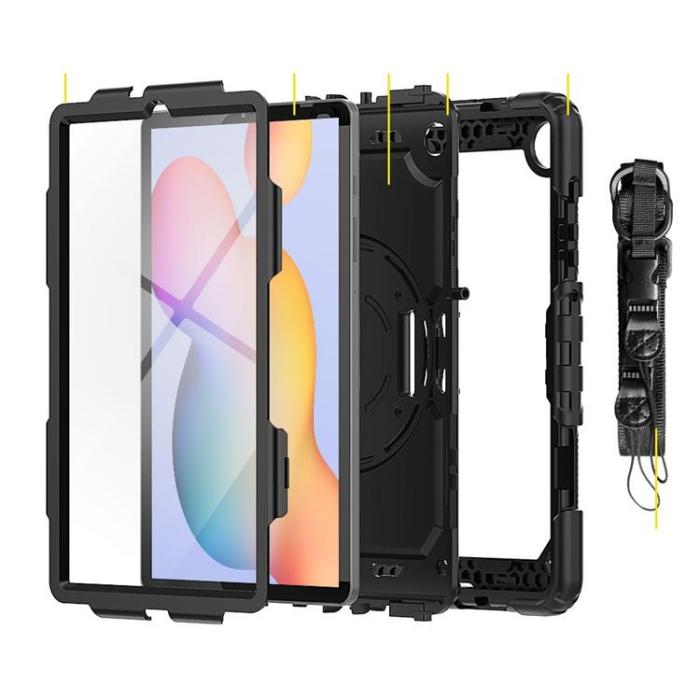 UTGATT - Galaxy Tab S6 Lite (2020/2022) Skal Solid 360 - Svart