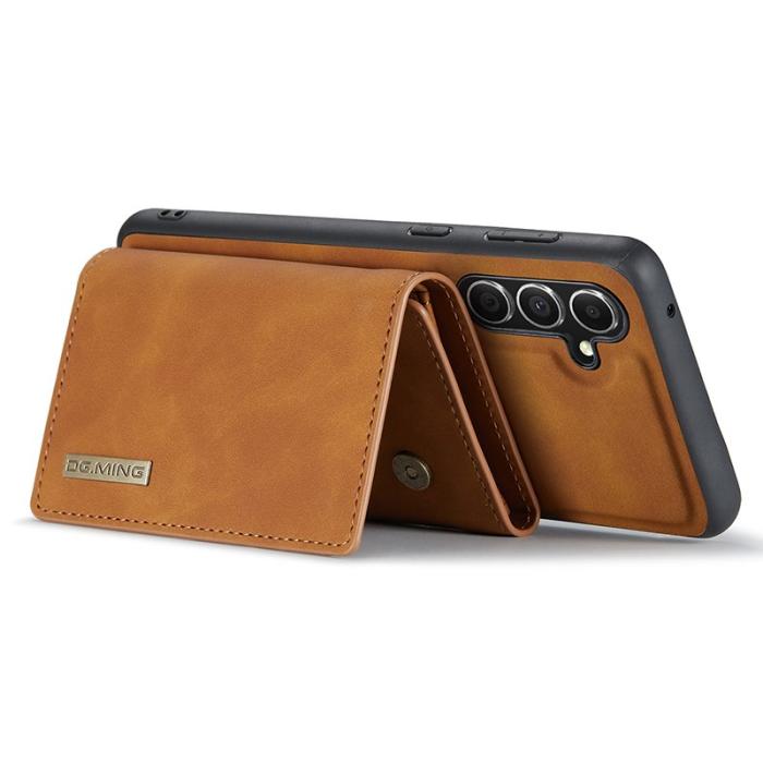 DG.MING - DG.MING Samsung Galaxy S23 FE Konstläder Plånboksfodral Brun