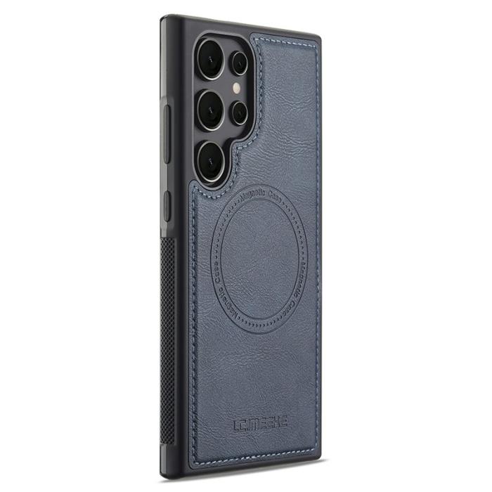 LC.imeeke - LC.IMEEKE Samsung Galaxy S25 Ultra Fodral KonstLäder - Blå