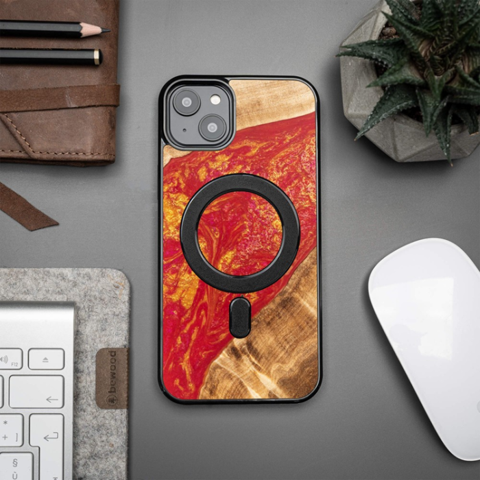 Bewood - Bewood iPhone 15 Plus Mobilskal MagSafe Unique Neons Paris