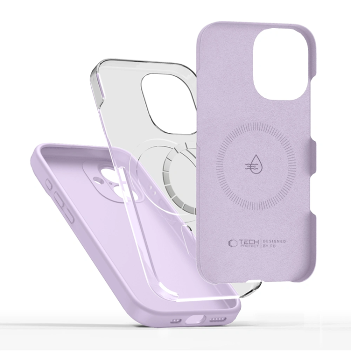 Tech-Protect - Tech-Protect iPhone 17 Mobilskal Magsafe Silikon - Mauve