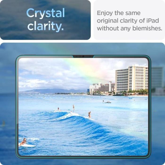 Spigen - Spigen iPad Pro 13 (2024) Härdat Glas Skärmskydd GLAS.TR 
