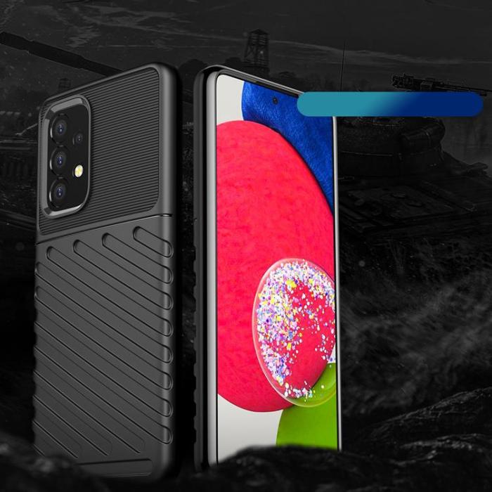 OEM - Thunder Flexible Armored Skal Galaxy A53 5G - Svart