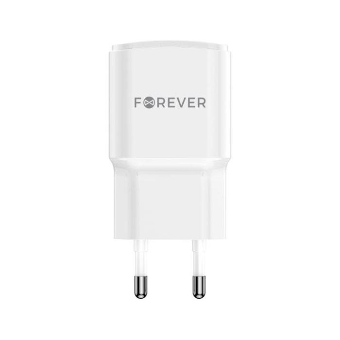 Forever - Forever Väggladdare 1x USB-C 1x USB 20W - Vit