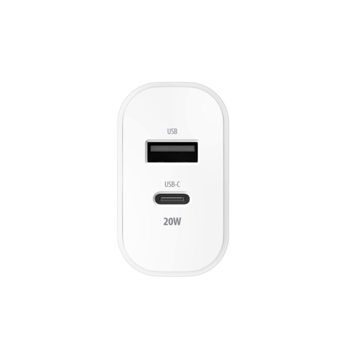 Forever - Forever Väggladdare 1x USB-C 1x USB 20W - Vit