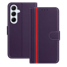 A-One Brand - Galaxy A56 5G Plånboksfodral Färg Splicing Läder - Lila