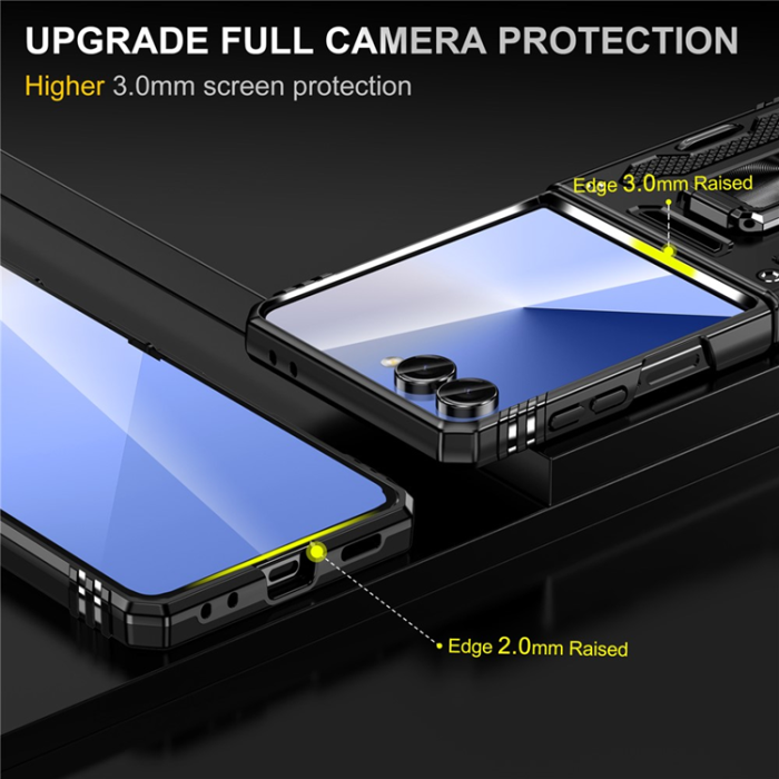 A-One Brand - Galaxy Z Flip7 5G Mobilskal Kickstand Slide - Svart
