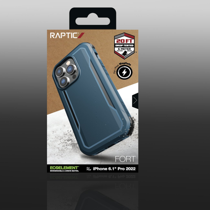 Raptic - Raptic iPhone 14 Pro Skal MagSafe Fort Armored - Blå