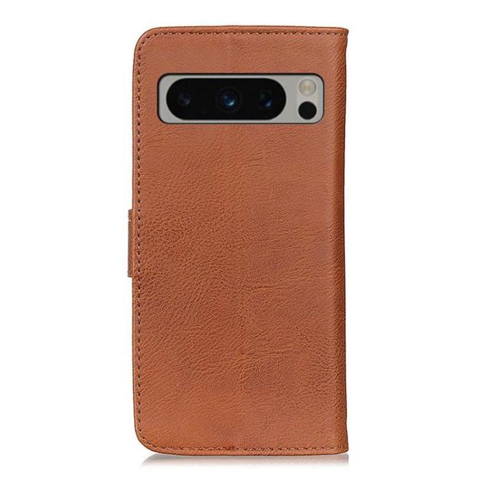 KHAZNEH - KHAZNEH Google Pixel 8 Pro Plånboksfodral Cowhide - Brun