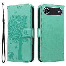 A-One Brand - iPhone 17 Air Plånboksfodral Tree Pattern - Grön