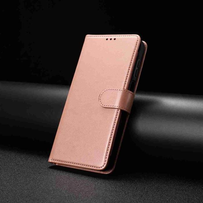 OEM - Samsung Galaxy S26 Ultra Fodral PU Läder Folio Flip - Roséguld