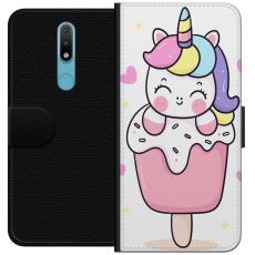 iSecrets - Plånboksfodral till Nokia 2.4 med Glad enhörning