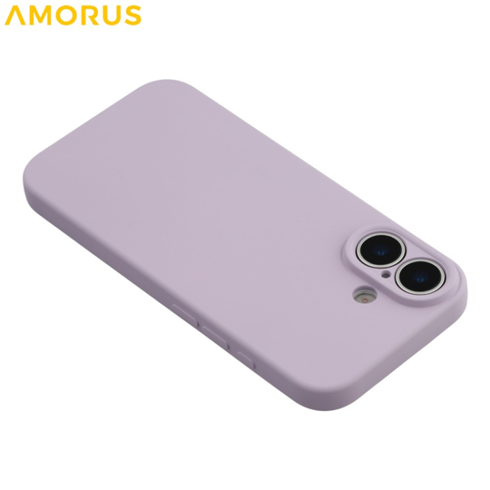 Amorus - AMORUS iPhone 17 Mobilskal Precise Cutouts TPU Fiber - Lila