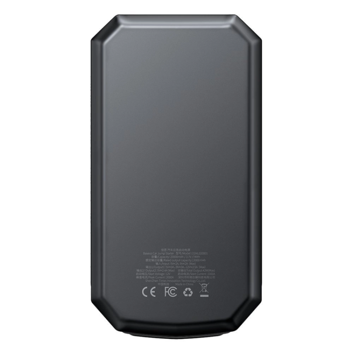 BASEUS - Baseus Starthjälp Powerbank 20000 mAh Med Crocodile Clips