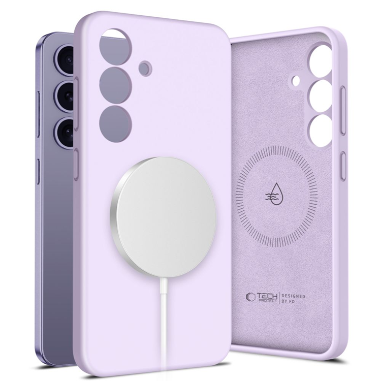 Tech-Protect Galaxy S25 Mobilskal Magsafe Liquid Silikon - Mauve