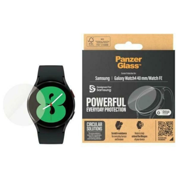 PanzerGlass - PanzerGlass Galaxy Watch 4 (40mm) Härdat Glas Skärmskydd