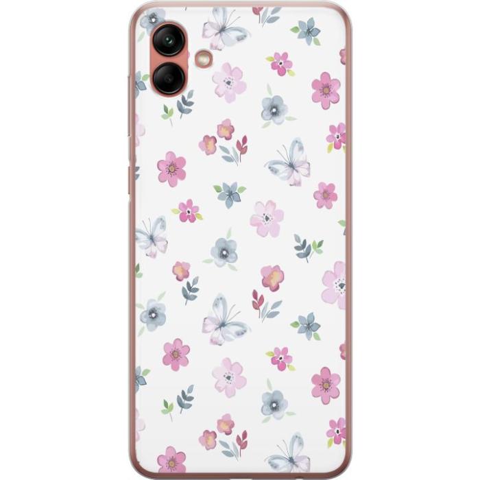 iSecrets - Mobilskal till Samsung Galaxy A04 med Blommor och fjärillar