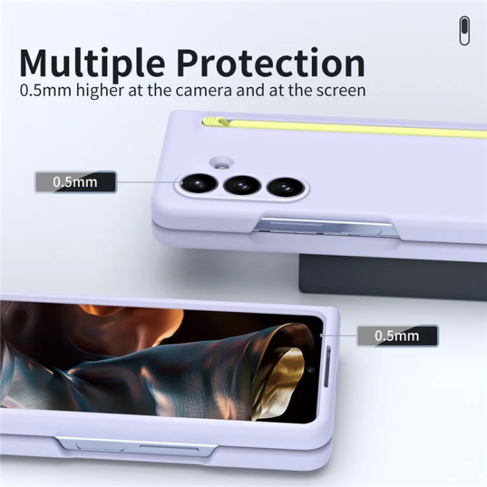 A-One Brand - Galaxy Z Fold 7 5G Mobilskal Med Stylus Hård PC - Lila
