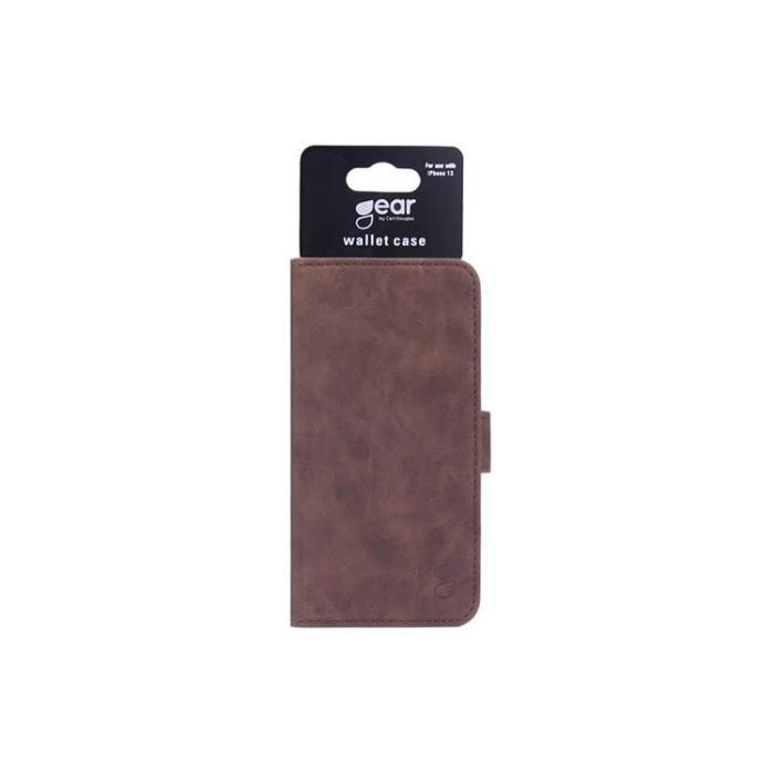 UTGATT1 - GEAR Mobilfodral Nubuck PU iPhone 13 - Brun