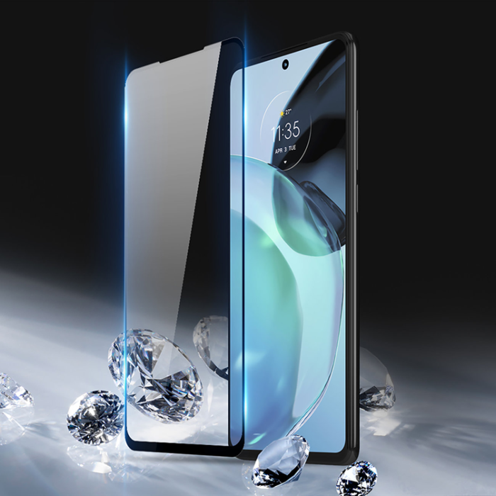 UTGATT1 - Dux Ducis Motorola Moto G72 Härdat glas 9D Frame 9H - Svart