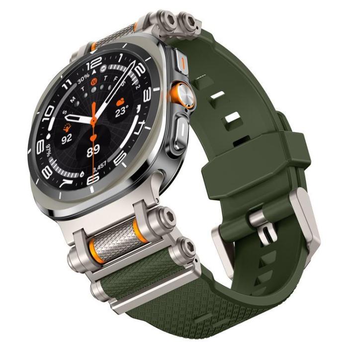 Boom of Sweden - Galaxy Watch Ultra (47mm) Armband Rotation Axis Silikon - Grön