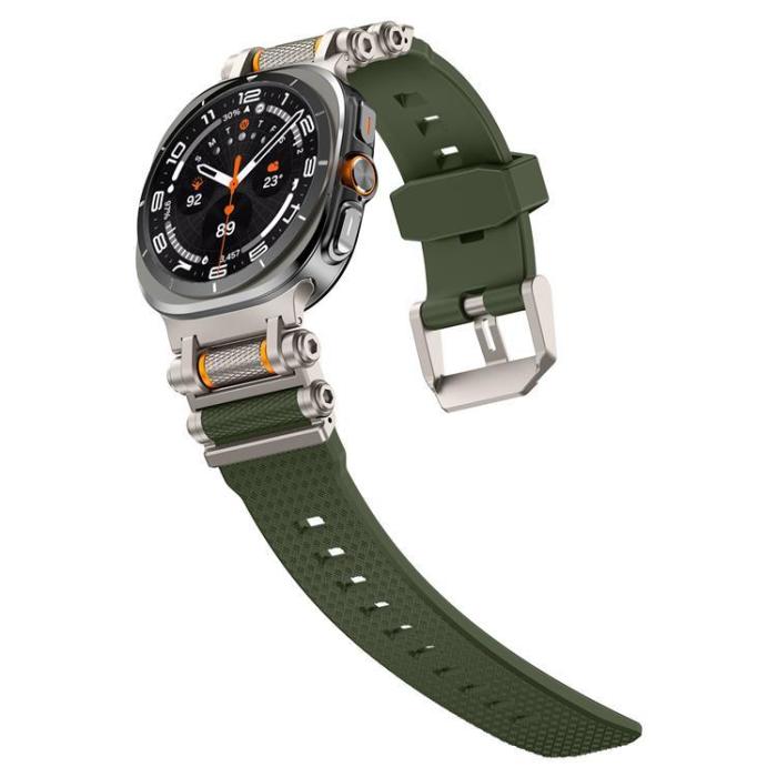 Boom of Sweden - Galaxy Watch Ultra (47mm) Armband Rotation Axis Silikon - Grön