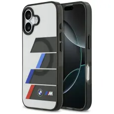 BMW - BMW iPhone 17 Mobilskal MagSafe Metal Tricolor Lines - Anthracite