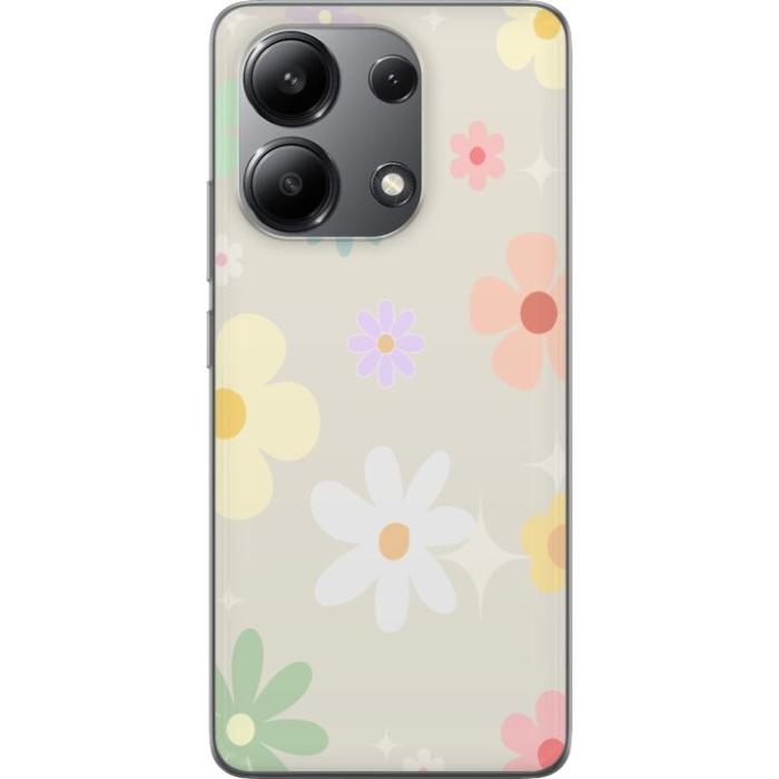 iSecrets - Mobilskal till Xiaomi Redmi Note 13 4G med fejdande blommor