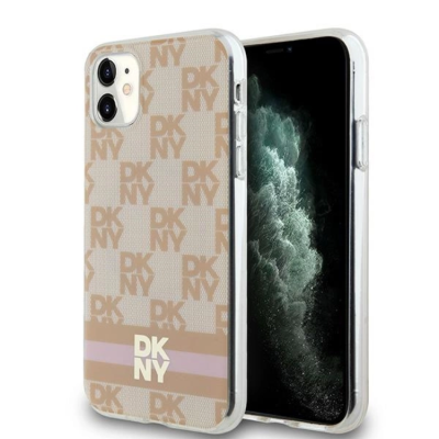 DKNY iPhone 11/XR Mobilskal Magsafe IML Checkered Mono