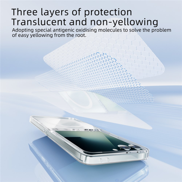 ABEEL - ABEEL Galaxy Z Flip 7 Mobilskal MagSafe Anti Repor - Clear