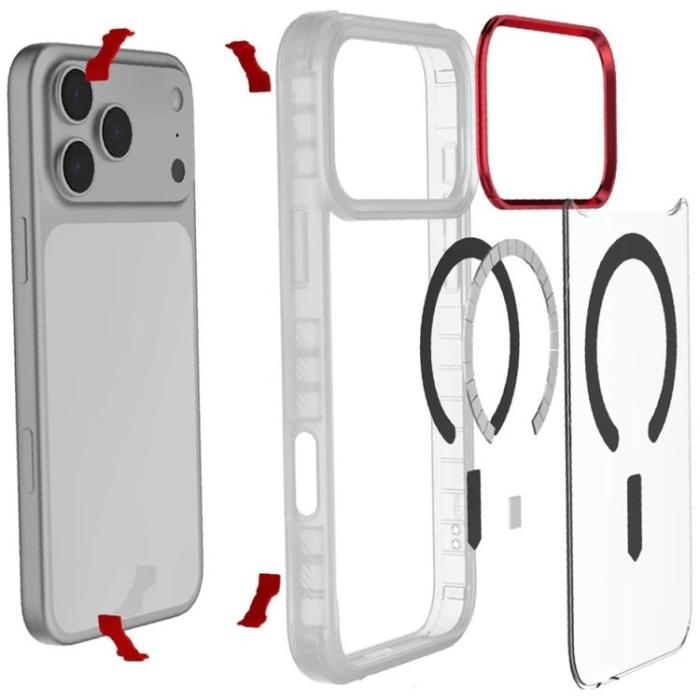 Ghostek - Ghostek iPhone 17 Pro Max Mobilskal MagSafe Covert - Transparent