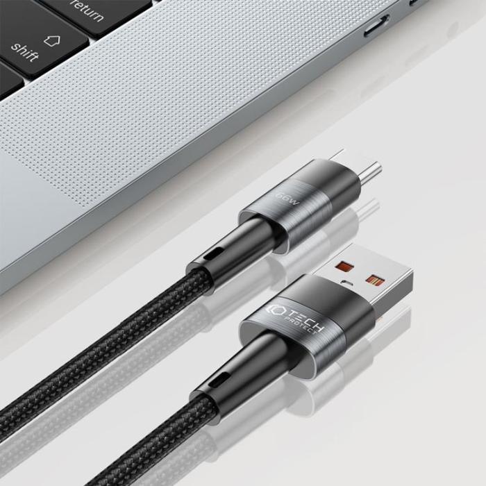 Tech-Protect - Tech-Protect USB-C till USB-A kabel Ultraboost 0.5m - Grå