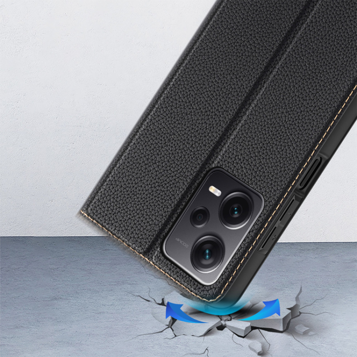 UTGATT1 - Dux Ducis Xiaomi Redmi Note 12 Plånboksfodral Skin X2 - Svart
