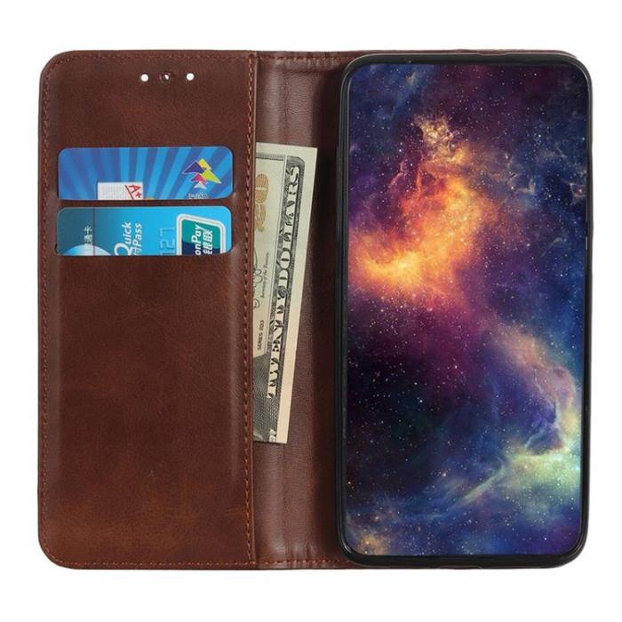 A-One Brand - OnePlus Nord 2T 5G Plånboksfodral Split Flip - Coffee