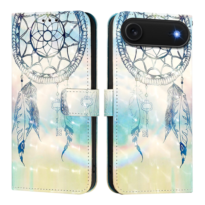 A-One Brand - iPhone 17 Air Plånboksfodral Printing Pattern Med Strap