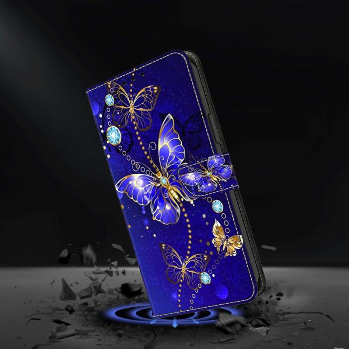 OEM - Samsung Galaxy S26/S26 Pro Fodral 3D Mönster PU Läder - Diamantfjäril