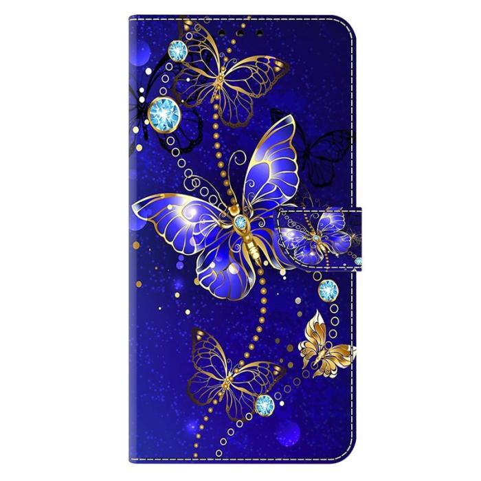 OEM - Samsung Galaxy S26/S26 Pro Fodral 3D Mönster PU Läder - Diamantfjäril