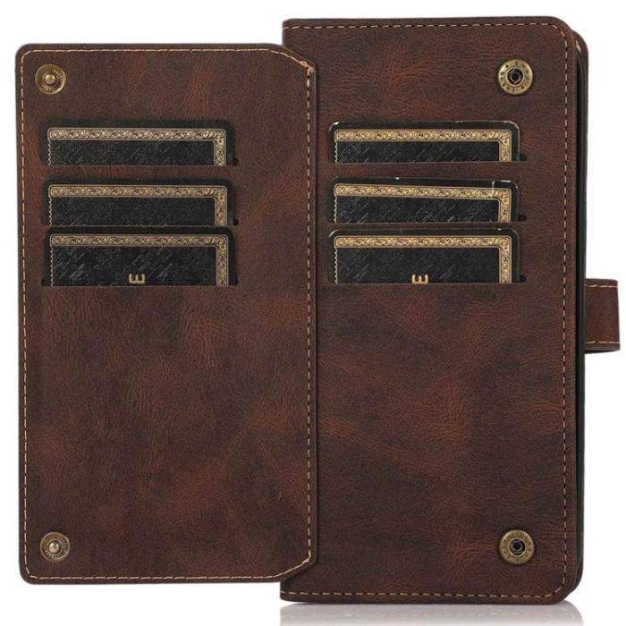 OEM - iPhone 14 Pro Plånboksfodral Flip - Coffee