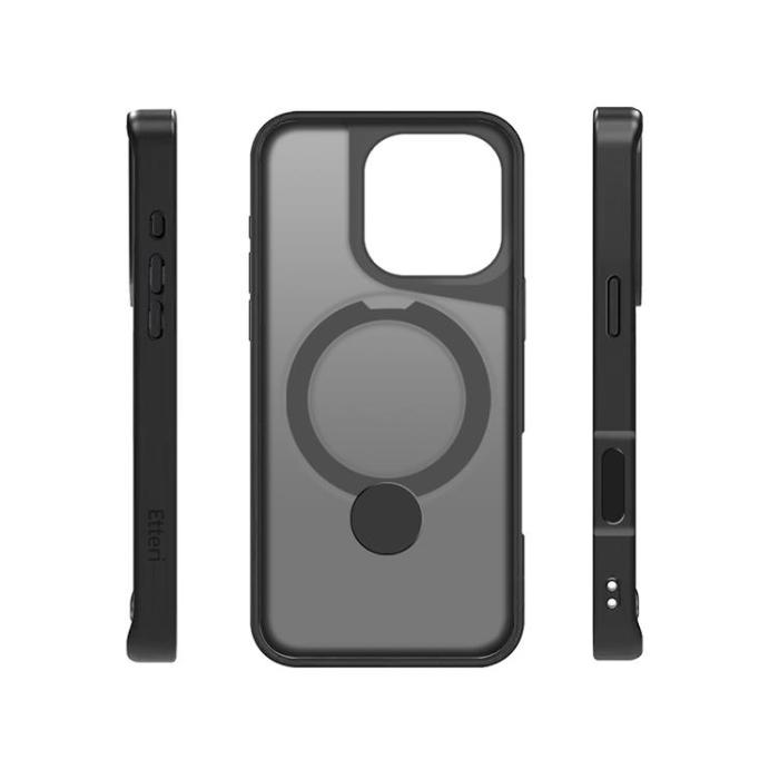 Etteri - Etteri iPhone 16 Pro Max Mobilskal MagSafe Matt Ring - Svart
