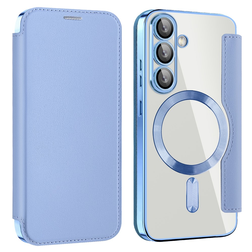 Galaxy S25 Plånboksfodral MagSafe RFID Blocking - Blå | 2353 | AlltMobil
