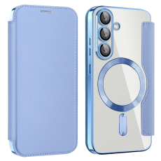A-One Brand - Galaxy S25 Plus Plånboksfodral MagSafe RFID Blocking - Blå