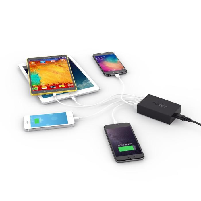 UTGATT5 - Aukey Qualcomm Certified 5 Ports Quick Charging Station 2.0