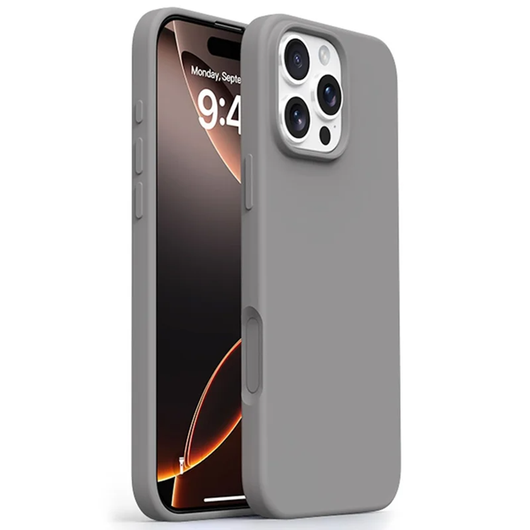 iPhone 16 Pro Mobilskal MagSafe Ultra Thin Silikon (Grå) | 2353 | AlltMobil