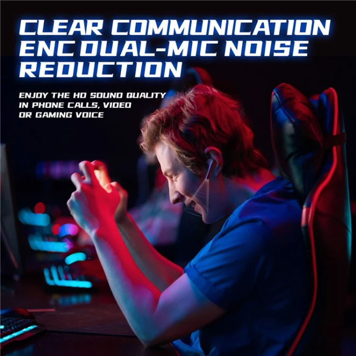 ONIKUMA - ONIKUMA In-Ear Gaming Hörlurar Bluetooth T35 - Svart