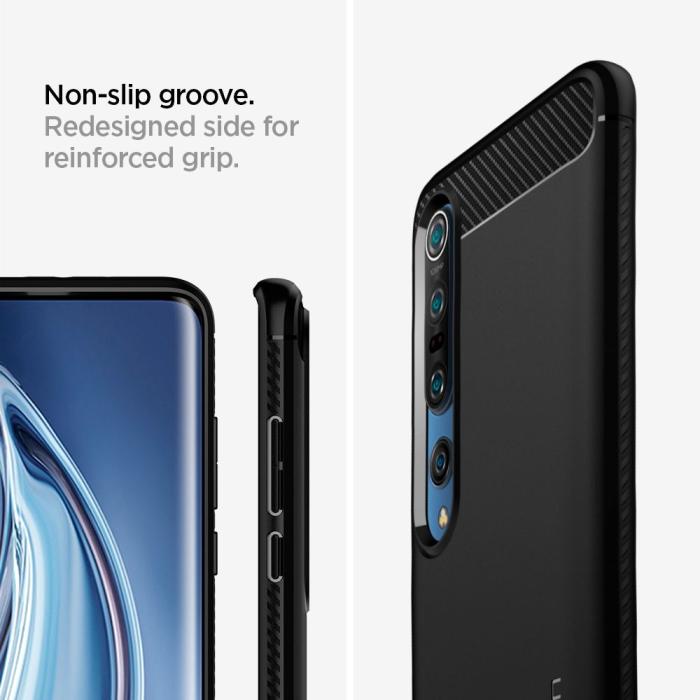 UTGATT5 - SPIGEN Rugged Armor Xiaomi Mi 10/Mi 10 Pro Matte Black