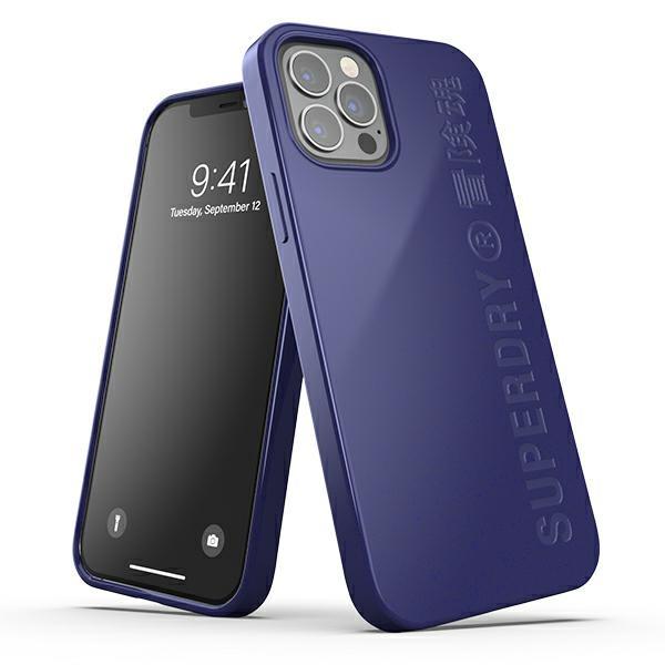 SuperDry Mobilskal till iPhone 12/12 Pro MagSafe Snap Compostable - Marinblå